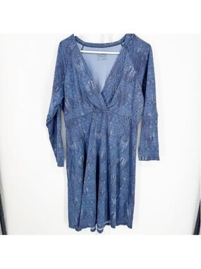 Patagonia Metairie Surplice Organic Cotton Midi Dress XL
